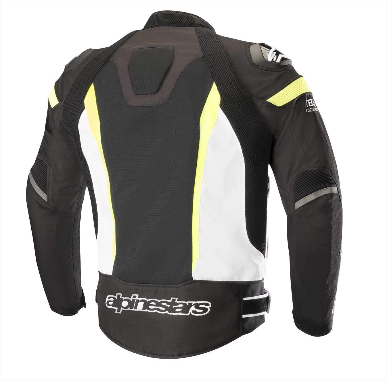 Alpinestars Men's T-Missile Air Motorcycle Jacket Tech-Air Compatible, Black/White/Yellow, X-Large: Automotive