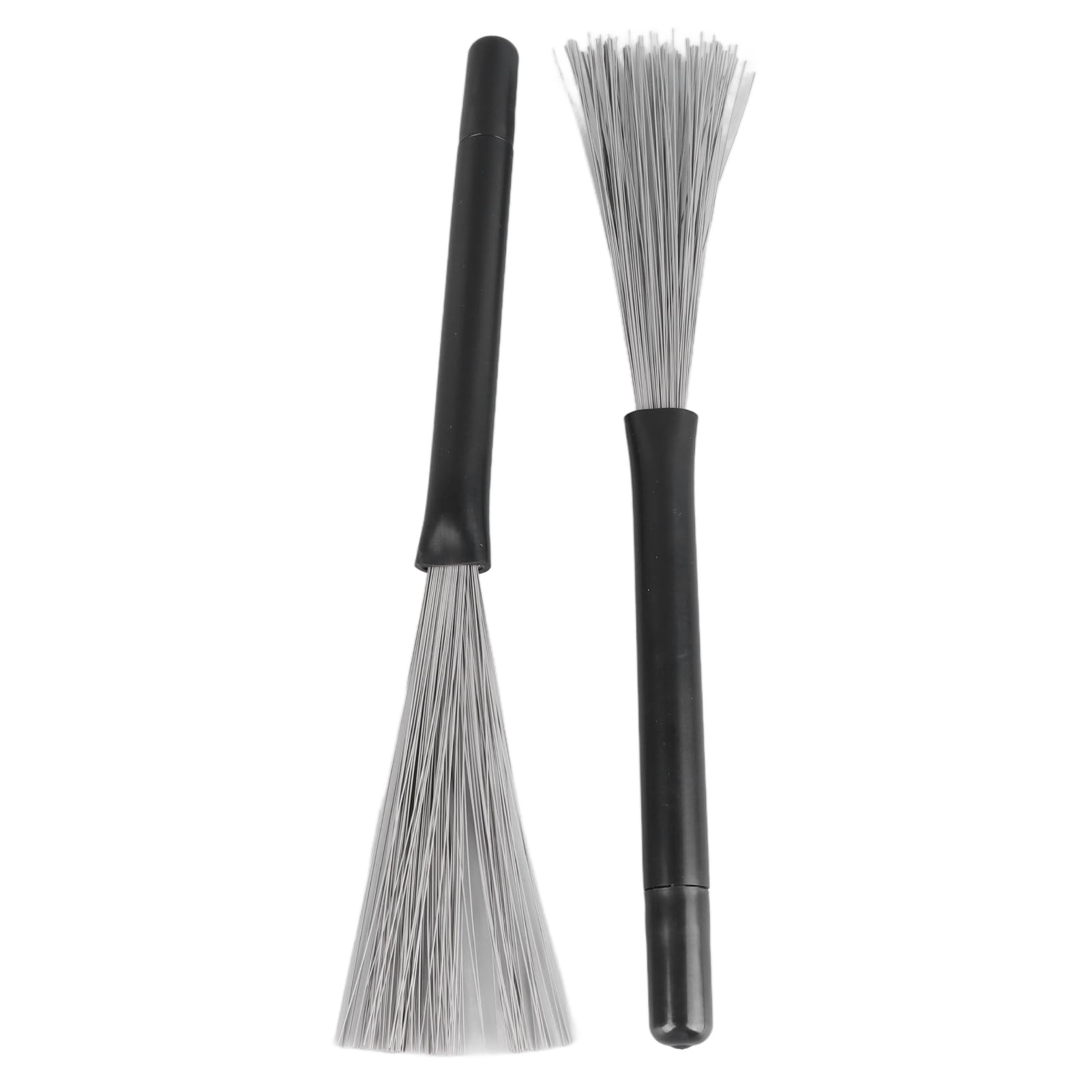 Telescopic Drum Sticks, Comfortable Grip 2PCS Lightweight Wire Drum Brush Set for Percussion Instruments
