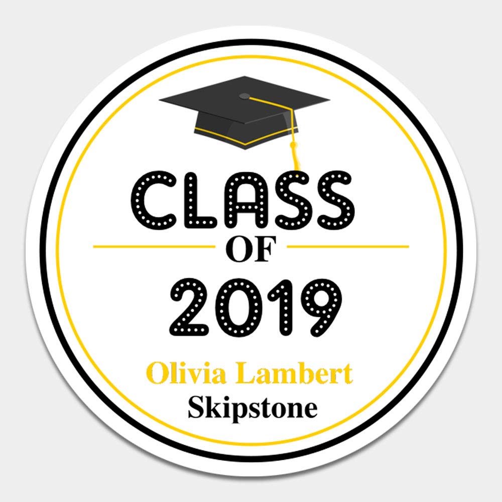 20 Personalized Graduation Envelope Seals Class of 2019 Party Favor