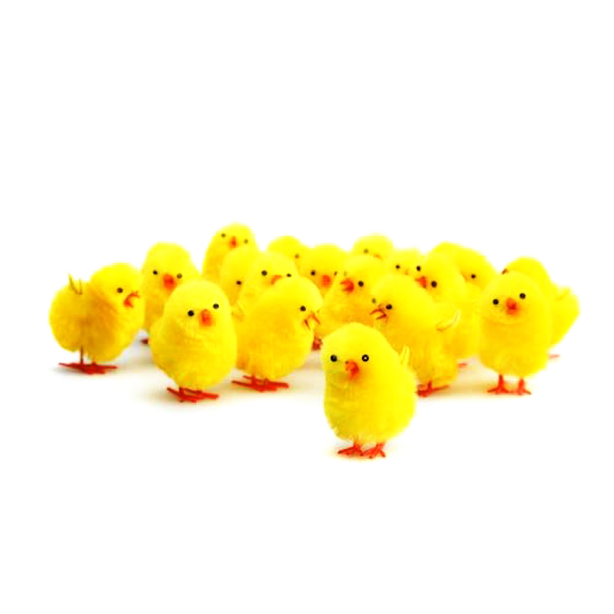 Bright Ideas 36PCS Mini Yellow 3cm Fluffy Chicks, Perfect for Easter Crafting, DIY Arts and Crafts Party Decoration and Cake Toppers
