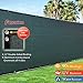 Fence4ever 5'x50' 5ft Tall Green Fence Privacy Screen Windscreen Shade Cover Mesh Fabric (Aluminum Grommets) Home, Court, or Construction