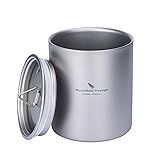 Boundless Voyage 350ml Camping Titanium Cup Double