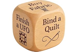 Quilter’s Dice, Portable to Use, 2x2x2cm, Wooden Quilting Decision Dice, Sewing Room Organizer Tool, Fun and Practical, Ideal