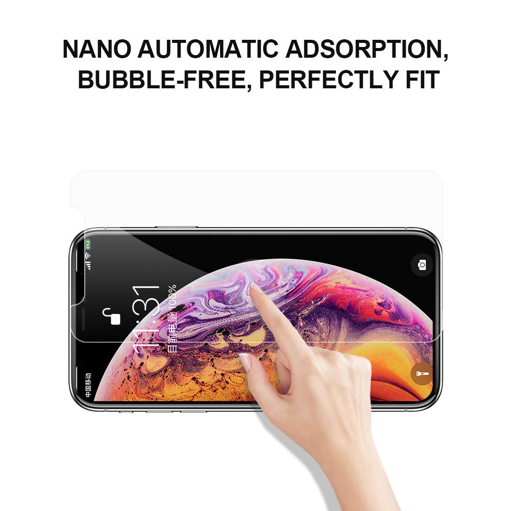 WengTech 3D Curved 9H Hardness Case Friendly Shatter Proof Touch Sensitive Ultra Clear Tempered Glass Screen Protector Film for iPhone XR 6.1 inch