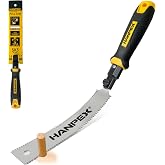 Hanpex Mini Japanese Double Edge Pull Hand Saw 7" - SK5 Flush Cut Woodworking With Flexible Blade - 14 TPI / 17 TPI
