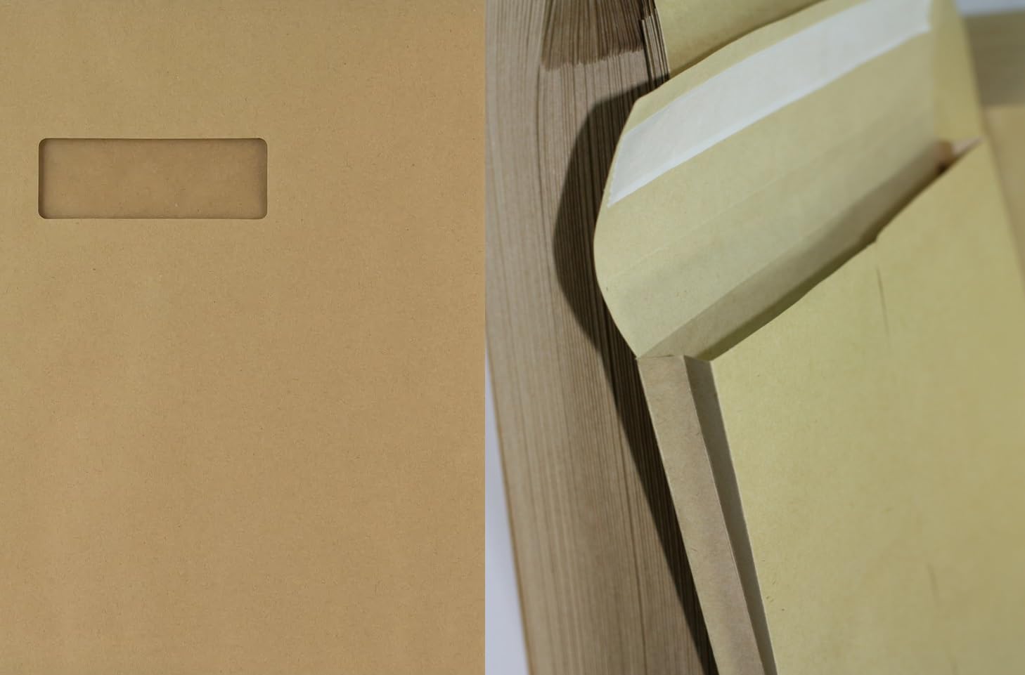 Gusset Envelopes Heavy Duty 125gsm Strong Manilla Brown 25mm Expanding Archive Width Peel & Seal Envelopes, Paper Mailing Bags Pack of 100 (C4 324x229x25mm Window)