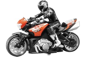 QAQQVQ RC 1:8 Remote Control Motorcycle 2.4G Cross Country Motorcycle Stunt Drift Car Use Time Up to 1 Hour Boy Toy Car ABS M