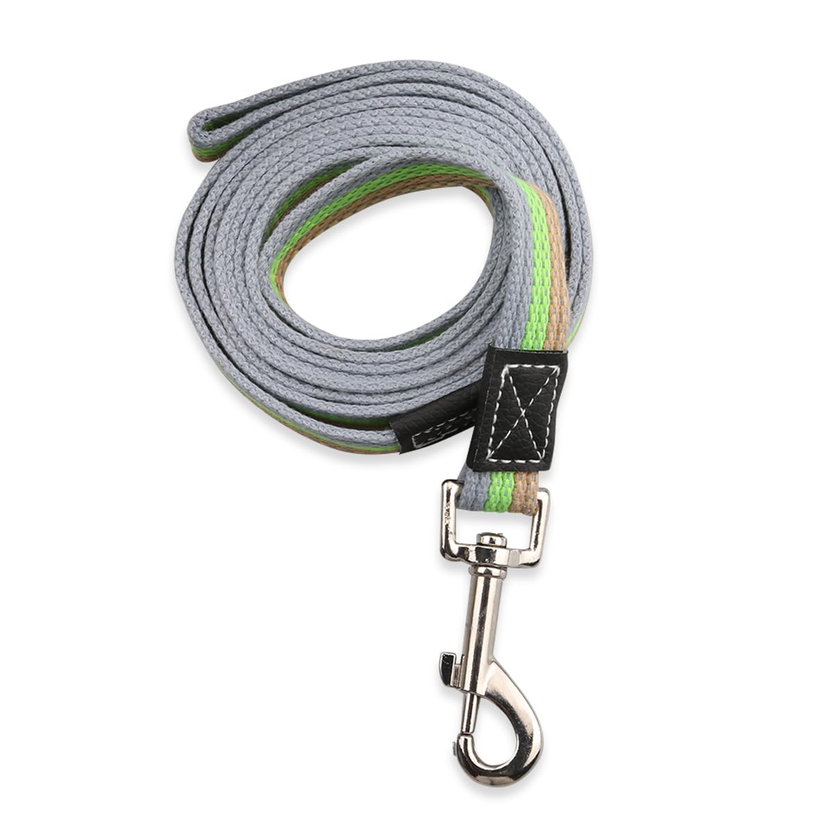 Luckious Training Lead Long Line Leash for Dog for Recall/Obedience Training- 2m Long, Durable Canvas Leash to Stop Pulling(Green or Red)