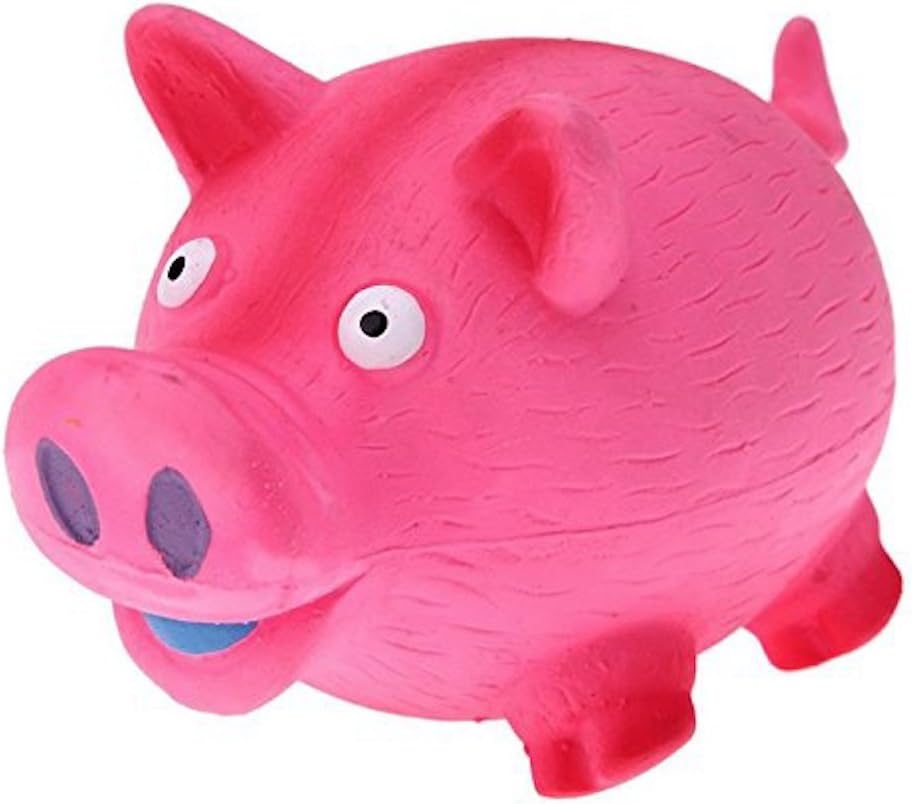 squeaky pig dog toy