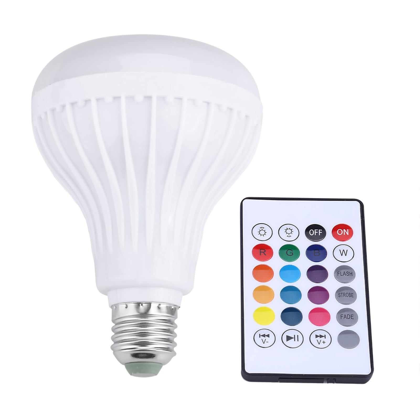 Wireless Bluetooth Remote Control Speaker Bulb Light 12W LED RGB Smart Music Play Lamp