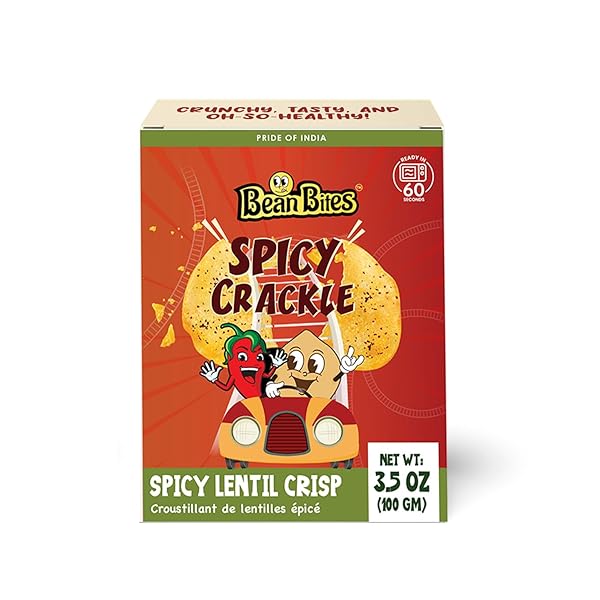 BEAN BITES | SPICY CRACKLE LENTIL CRISP 3.53...