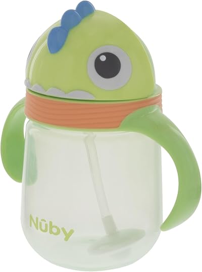 Nuby Character Cup Toddler Water Bottle 240ml Dino 6M+