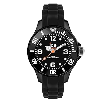 Ice-Watch - ICE forever Black - Schwarze Herrenuhr mit Silikonarmband