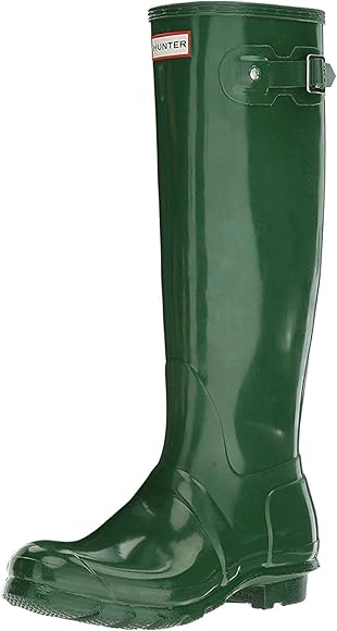 hunter boots tall green