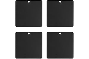 4pcs Self-Adhesive Metal Magnetic Mount Pad for Aluminum Cabs, Adhesive Steel Plates for Magnetic Emergency Strobe Pod Light 