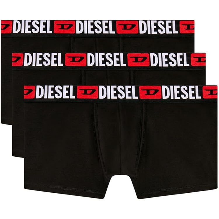 Diesel Men's UMBX-DAMIEN Stretch Cotton Boxer Briefs, 3-Pack