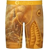 Ethika Men's Staple Boxer Brief, 4-Way Stretch with - BMR Dustfall | Premium Stretch mens staple with Signature Design, No Ride-up,, and Breathable Cotton
