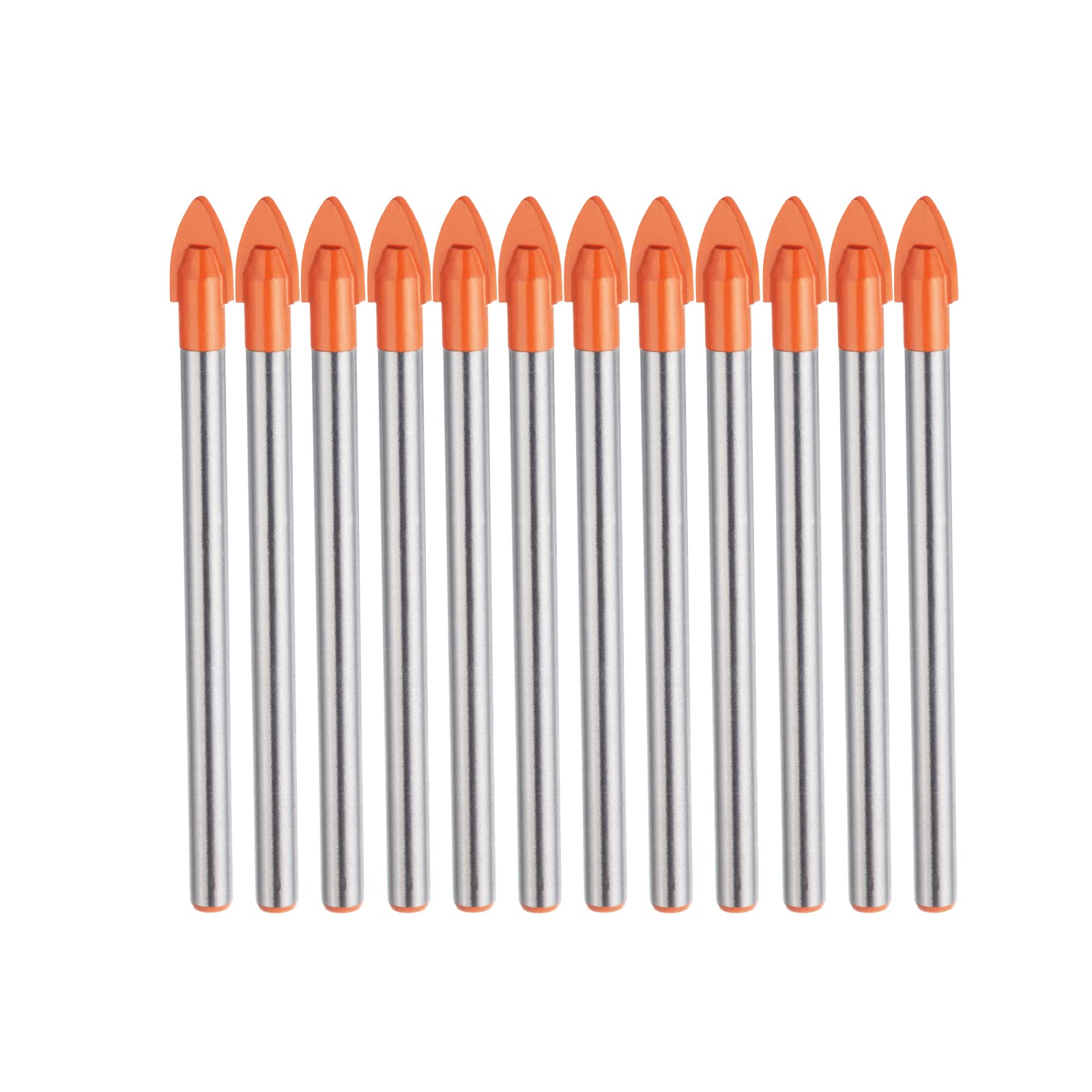 HPMAISON Drill Bits, 10 Pieces 6mm Glass and Tile Drill Bit Set, Tungsten Carbide Tip Drill Bits for Glass, Mirrors, Ceramic Tile, Concrete, Brick Wall, Aluminium, Plastic and Wood — image 1