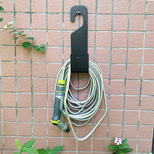 IPELY 2 Pack Hose Holder Hooks Wall Mounted 100 ft. Expandable Heavy Hose Storage Hanger Hooks Holder with 4 Screws