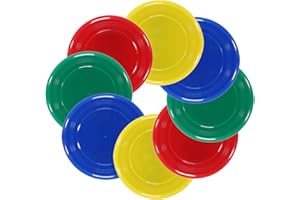 YDDS Flying Disc - 9Inch Plastic Flying Disc for Discs Set of 8 Flying Disc Bulk (95 Gram)
