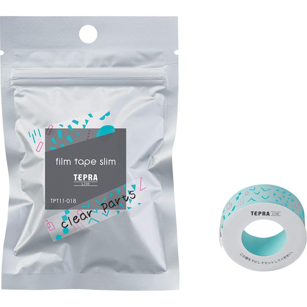 KING JIM TEPRA Lite Film Tape Slim Clear