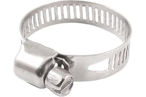 Aexit 5 Pcs Clamps Adjustable 19-29mm 3/4" - 1 3/16" Pipe Tube Hose Hand-Screw Clamps Clamp Clip