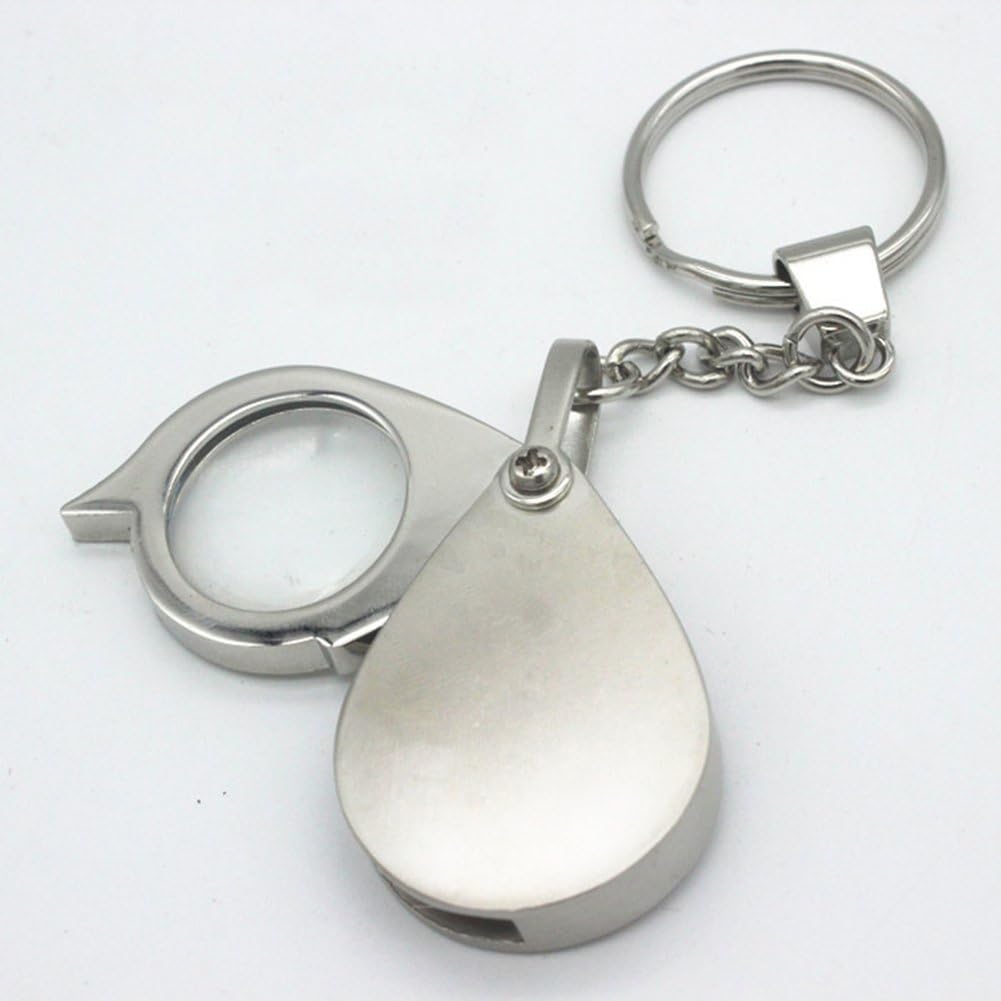 lente di ingrandimento pieghevole con portachiavi