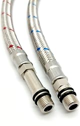 Xcel Home WRAS 500mm M10 to 1/2 Inch Flexible Pipe Tap Connector Stainless view 4