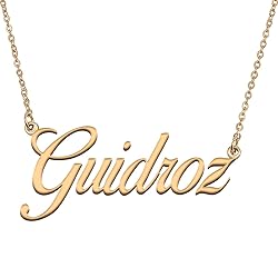 HUAN XUN Customized Custom Simple Any Name Necklace