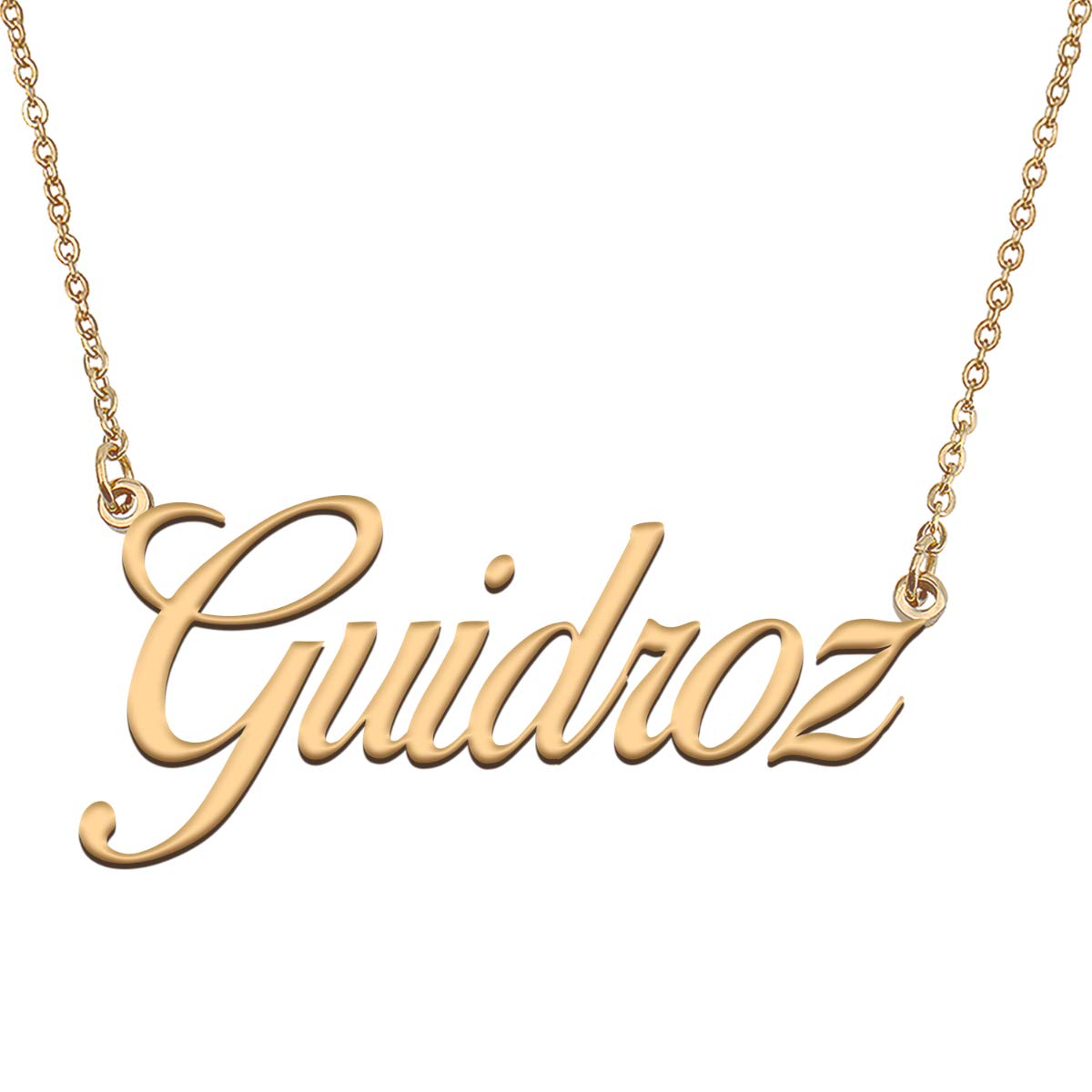 HUAN XUN Customized Custom Simple Any Name Necklace