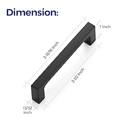 Ravinte 40 Pack 3-1/2 inch Hole Centers Matte Black