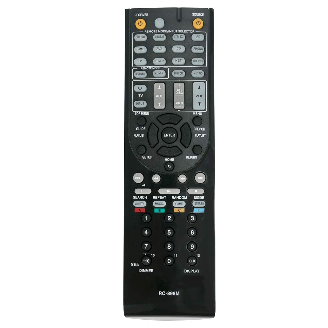 VINABTY Remote Control RC-898M Replacement for ONKYO AV Receiver TX-NR646 TX-NR747 TX-NR545 TX-NR5008 TX-NR709
