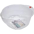 Inomata Plastic Japanese Rice Washing Bowl with Strainer, 2 Quart