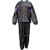 Milwaukee Leather Women's Motorcycle Hooded Water-Resistant Rain Suit for Outdoors