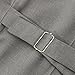 Hanayome Men's Formal Vest Casual Waistcoat Dress Vests Jackets VS05£¨Grey,M