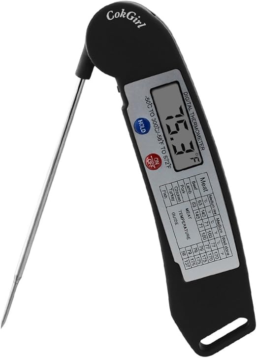 Meat Thermometer, AAA Battery Included, CokGirl Instant Read Digital