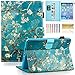 Dteck iPad Mini 1/2/3 Case - Slim Fit [Stylus Slot] Folio Stand PU Leather Smart Wallet Case with Auto Wake/Sleep Magnetic Cover for Apple iPad Mini 3 / iPad Mini 2 / iPad Mini 1, Blossom
