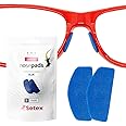 Setex Gecko Grip 1.0mm Anti-Slip Nose Pads for Eyeglasses, (5 Blue Pair) USA Made, 2500 Innovative Microstructured Fibers per Nose Pad, 1mm x 7mm x 16mm