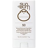 Sun Bum Mineral SPF 50 Face Stick Sunscreen - Water-Resistant Broad Spectrum Sunscreen with Vitamin E - Hawaii 104 Act Compliant (Made without Octinoxate & Oxybenzone) - Travel Friendly 0.53 oz