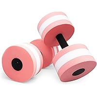Water Dumbbells, Set of 2 Sports Aquatic Exercise Dumbells, Water Aerobics Workouts Foam Barbells Hand Bars Pool Resistance f