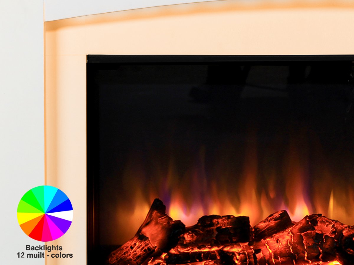Danby Electric Fireplace Suite Glass Fronted Electric Fire 220