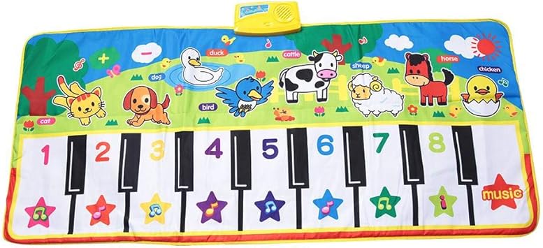 Musical Piano Mat Floor Interactive Music Mat Toys Soft Baby Early