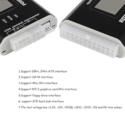 Comidox 1Pcs 20/24 Pin LCD Computer PC Power Supply