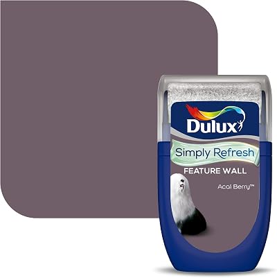 Dulux Simply Refresh Feature Wall Matt Emulsion Paint Tester Acai Berry 30ML