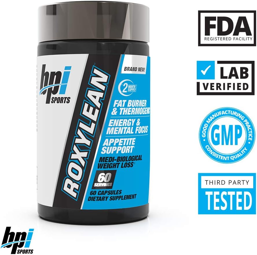 BPI Sports -Roxylean Extreme Fat Burner & Weight Loss Supplement, 60Count (Packaging May Vary): Health & Personal Care