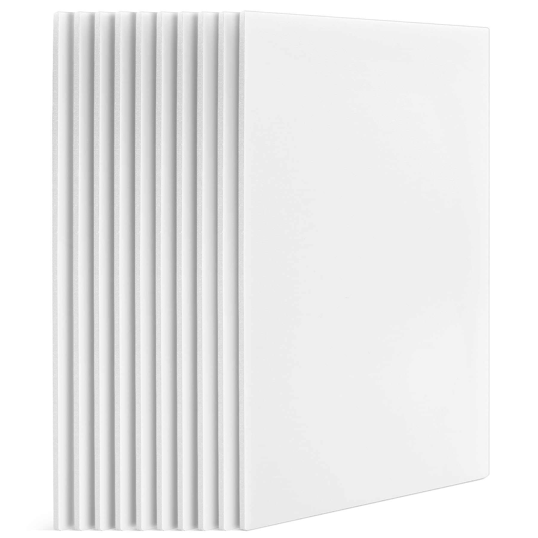 Photo 1 of 10 Pack Foam Boards,Thickness White Foam Core Backing Board 3/16" Foam Poster Boards for Mounting Photographs and Artwork, 3-D Modeling, Signage, Poster Making in School, Office (A3,12"x16.5")