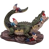 Wowser Gator Gnome: Whimsical Garden Figurine - Unique Home & Outdoor Decor