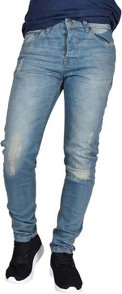 mens jeans ripped at bottom