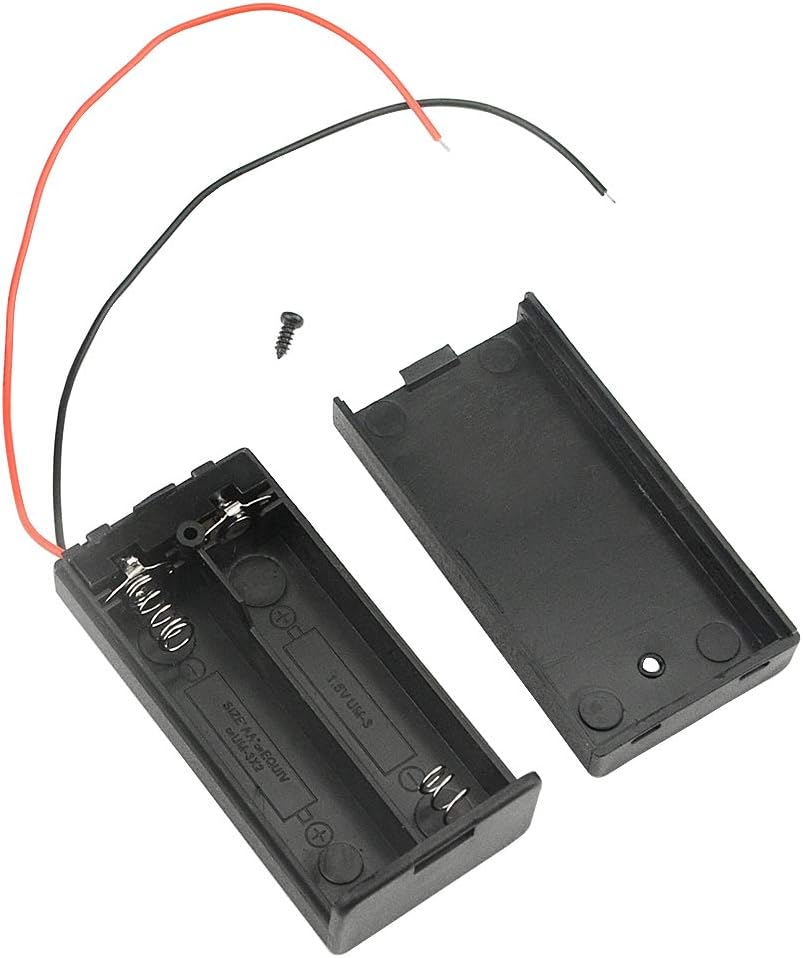 WMYCONGCONG 10 PCS AA Battery Holder with Switch, 2x 1.5V AA Battery Holder Case Storage Box with Wire Leads and ON/OFF Switch - Image 4