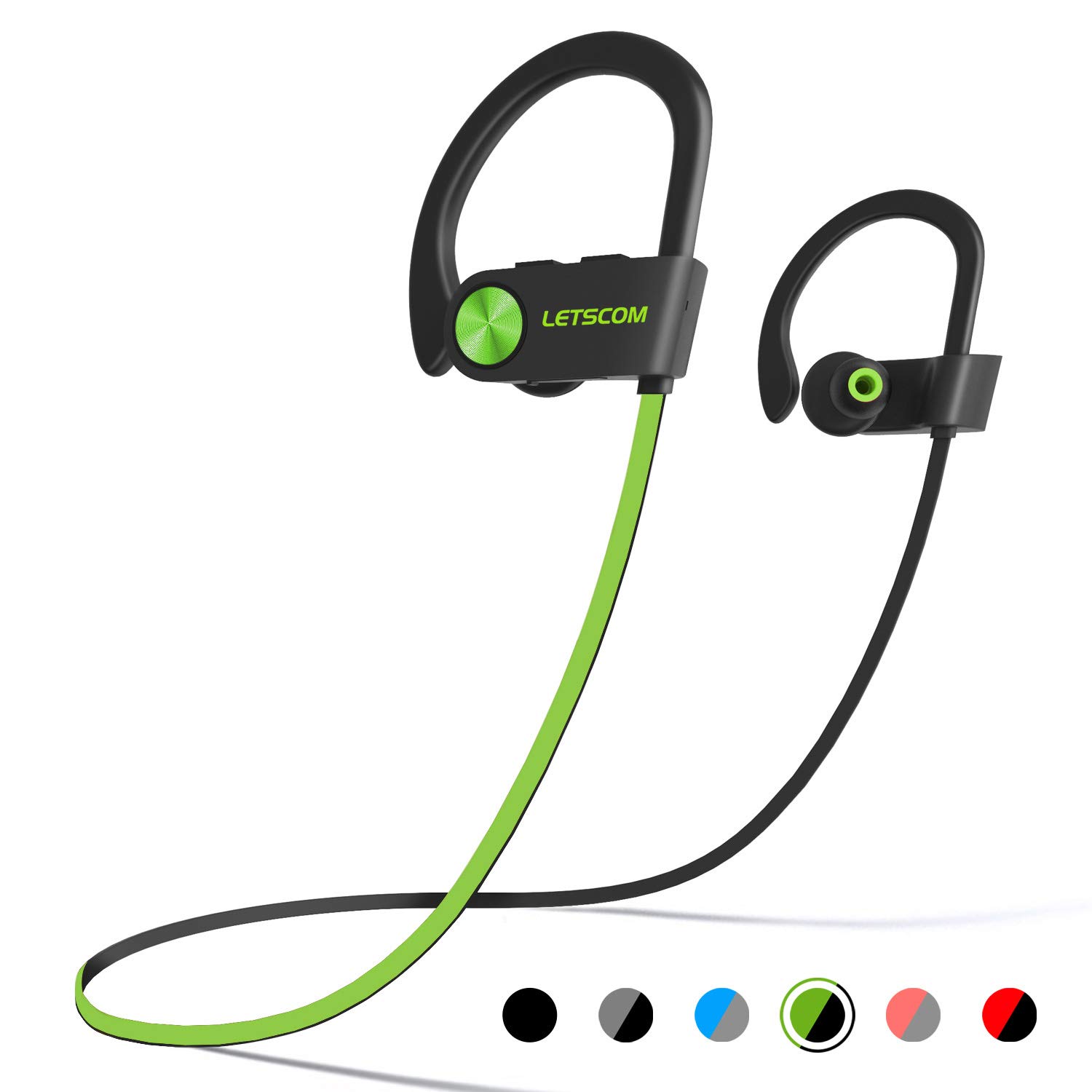 Waterproof Headphones In Ear Wireless Bluetooth Headset Earbuds Heavy